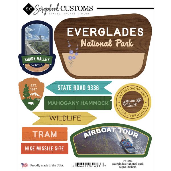 SC Everglades National Park Signs Stickers
