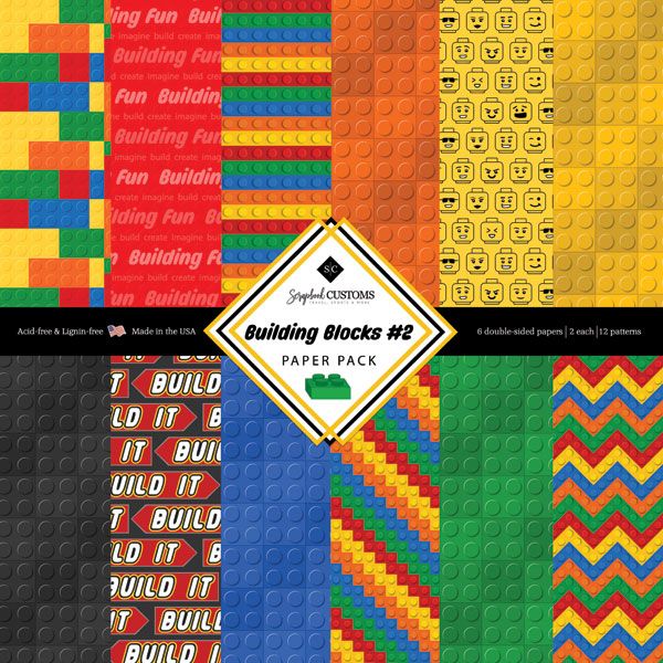 SC Building Blocks #2 12x12 Paper Pack