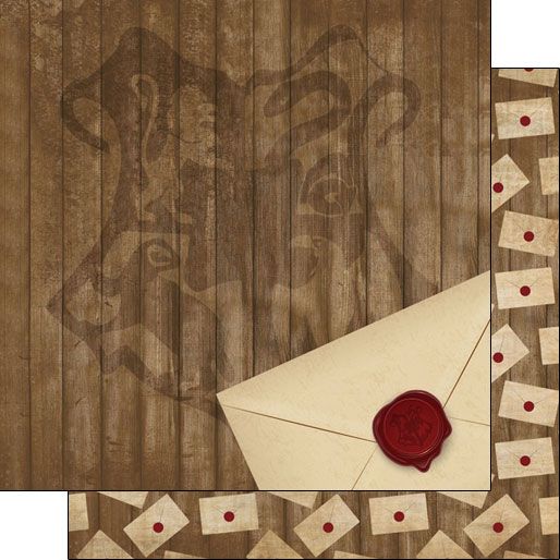 SC Wizarding World - Letters DS - Double-Sided Paper 12 x 12