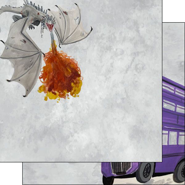 SC Dragon / Double Deck Bus DS - Double-Sided Paper 12 x 12