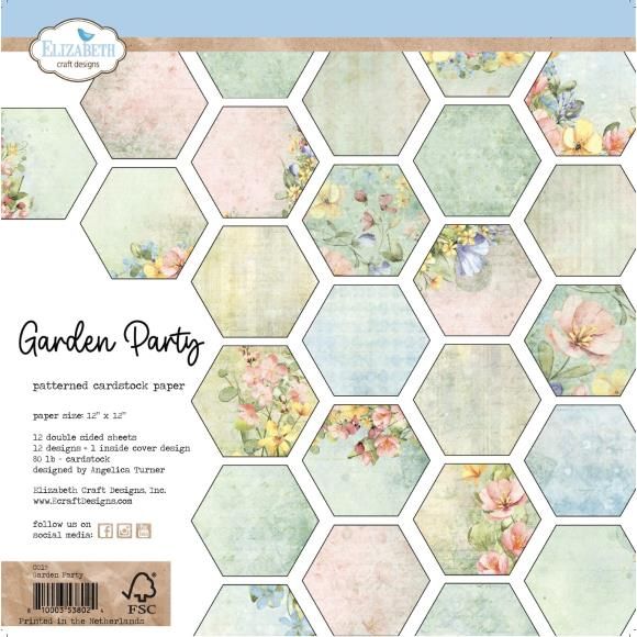 Elizabeth Craft Double-Sided Cardstock Pack 12&quot;x12&quot; Garden Party
