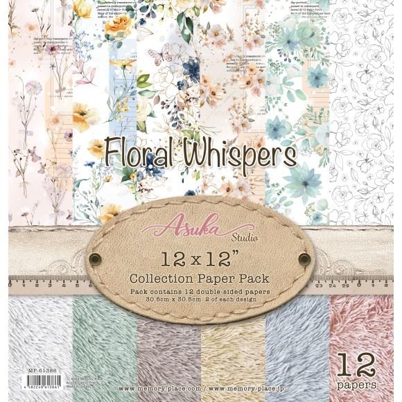 Asuka Studio Collection Pack 12&quot;X12&quot; Floral Whispers