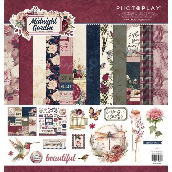 PhotoPlay Collection Pack 12&quot;X12&quot; Midnight Garden