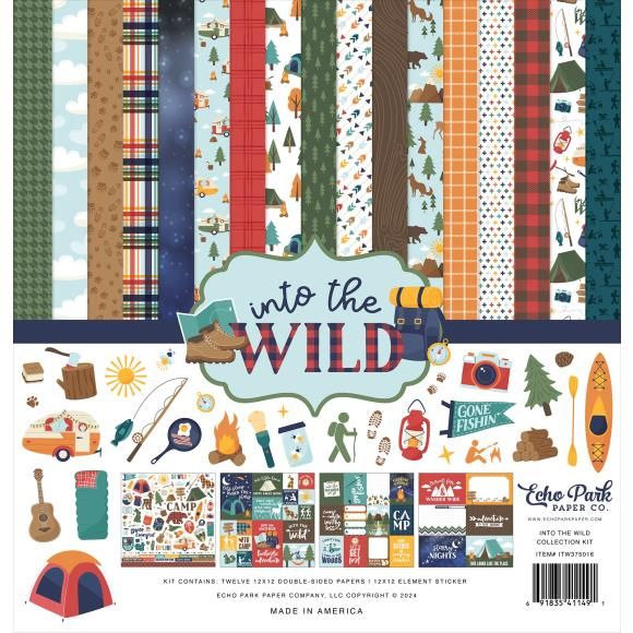 Echo Park Collection Kit 12&quot;X12&quot; Into The Wild