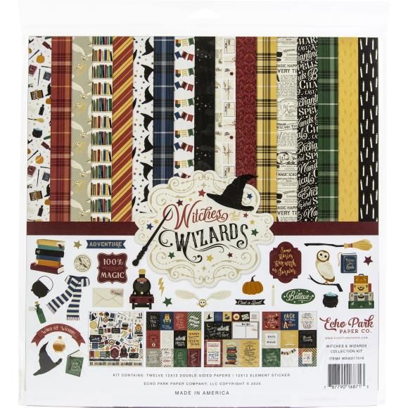 Echo Park Collection Kit 12&quot;X12&quot; Witches &amp; Wizards