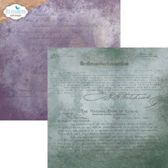 N Elizabeth Craft Double-Sided Cardstock Pack 12&quot;X12&quot; Backgrounds Volume 1