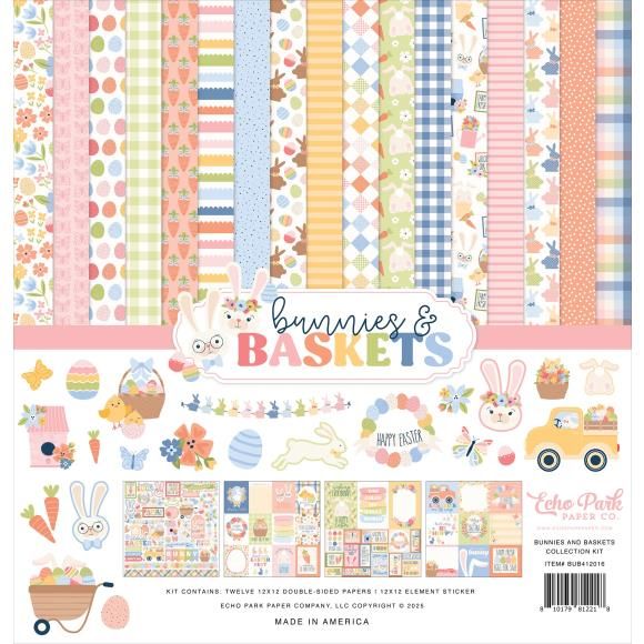 Echo Park Collection Kit 12&quot;X12&quot; Bunnies And Baskets