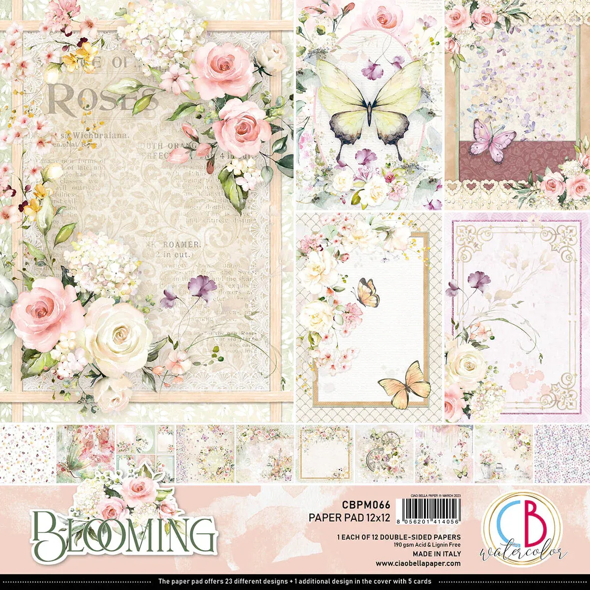 Ciao Bella Blooming 12&quot;x12&quot; 12/Pkg