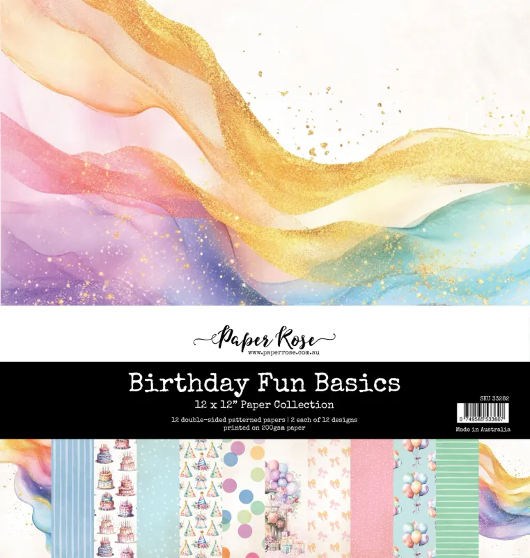 Birthday Fun Basics 12x12 Paper Collection