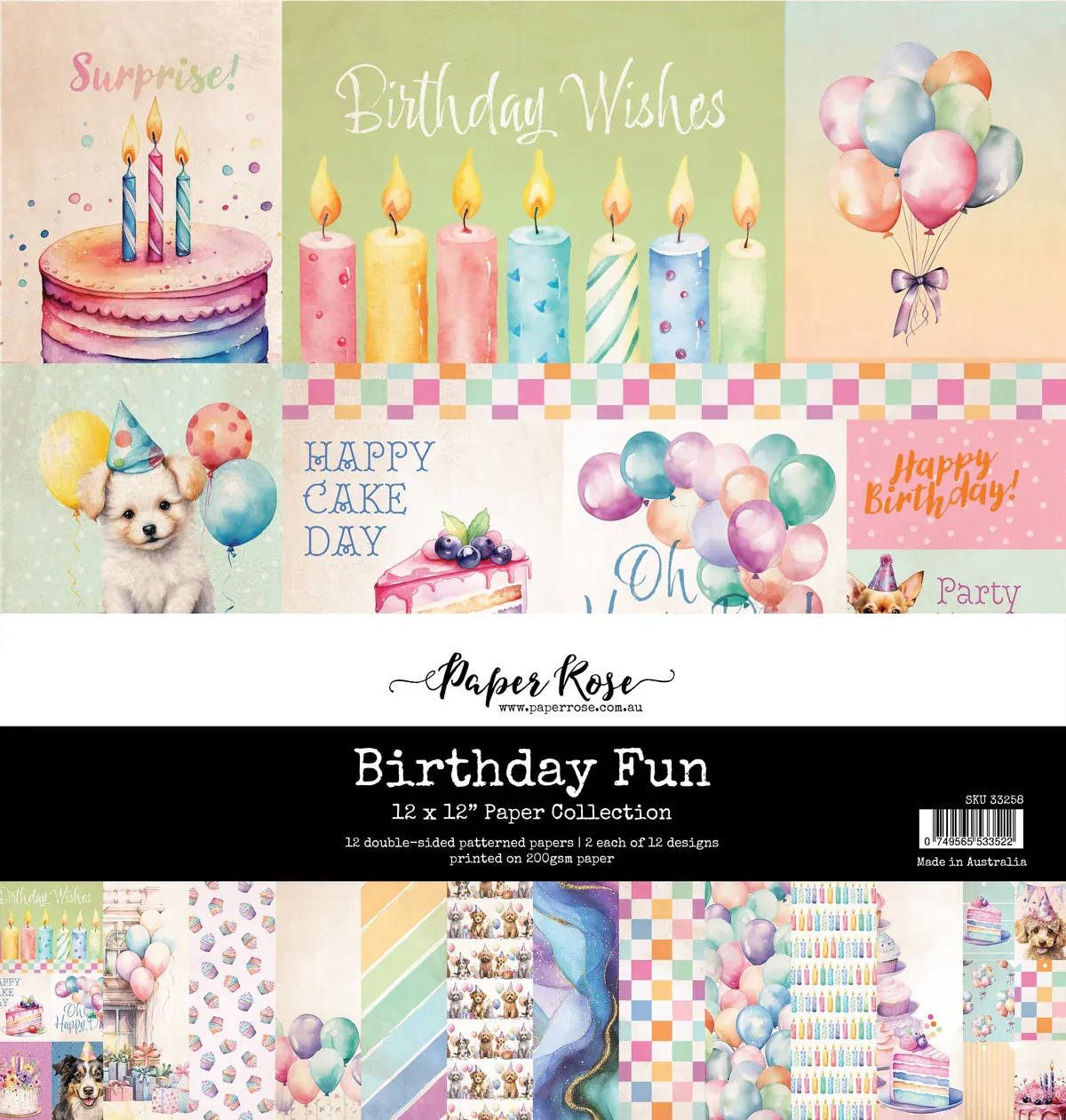 Birthday Fun 12x12 Paper Collection