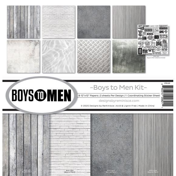 N Reminisce Collection Kit 12&quot;X12&quot; Boys To Men