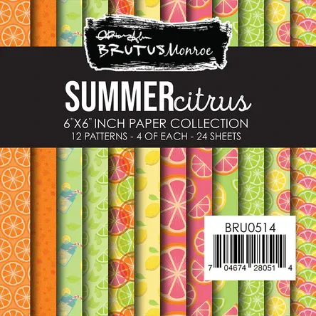 Brutus Monroe Summer Citrus Paper Pad 6&quot; X6&quot;