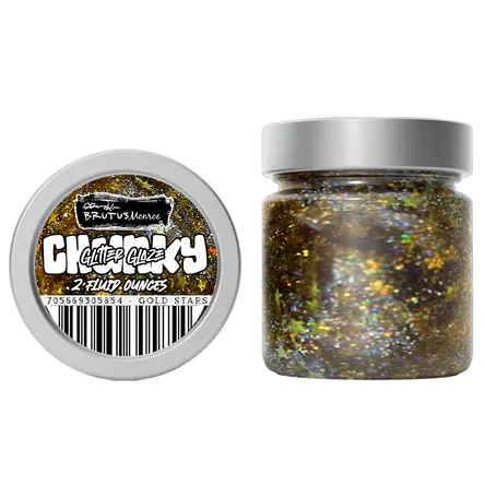 Brutus Monroe Chunky Glitter Glaze Gold Stars