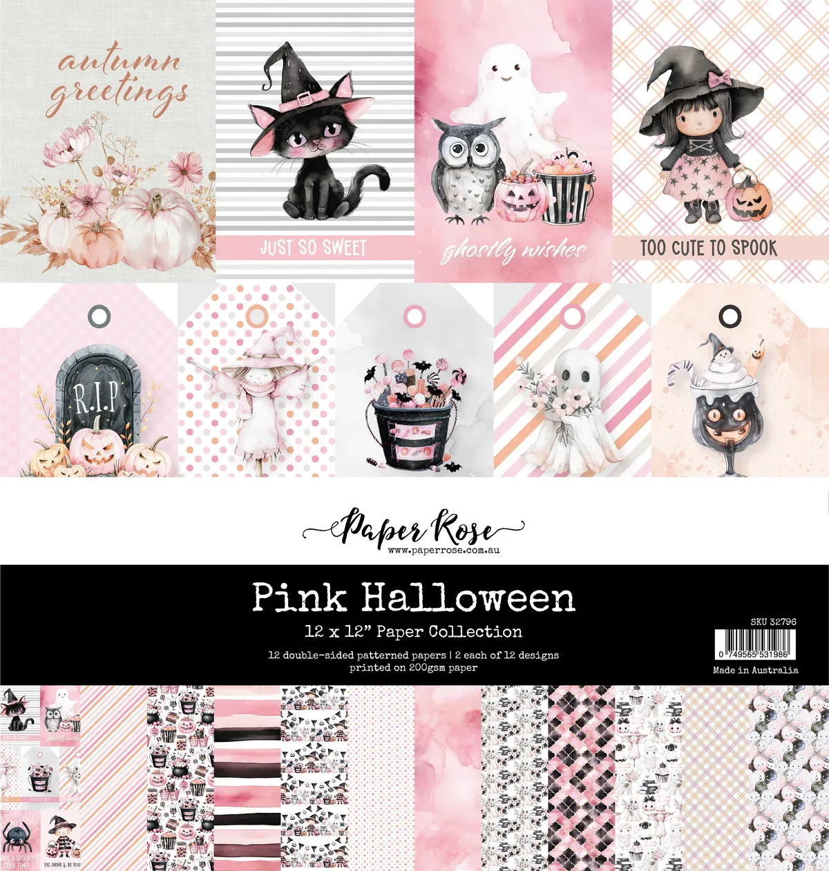 Paper Rose Studio Pink Halloween