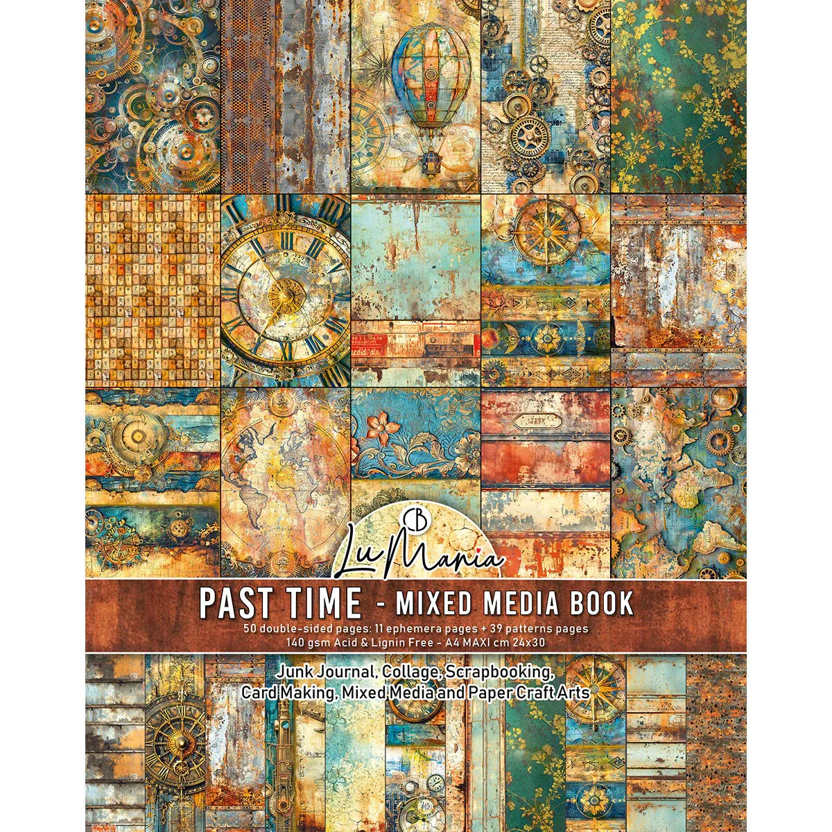 EC Ciao Bella Mixed Media Book Past Time A4 Maxi