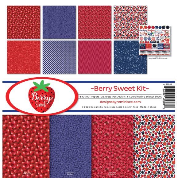 N Reminisce Collection Kit 12&quot; X12&quot; Berry Sweet