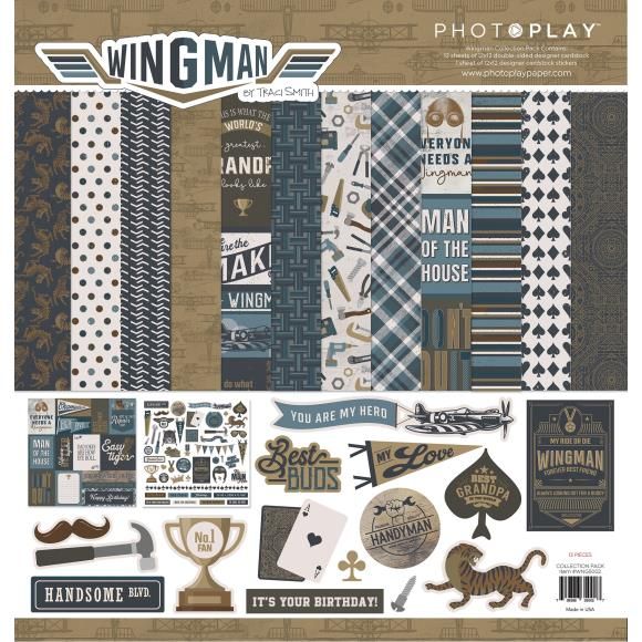 N PhotoPlay Collection 12&quot; X12&quot; Wingman