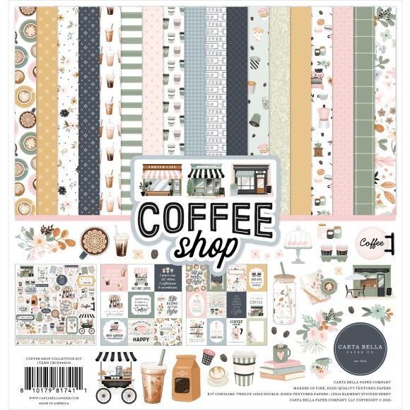 N Carta Bella Collection Kit 12&quot; X12&quot; Coffee Shop