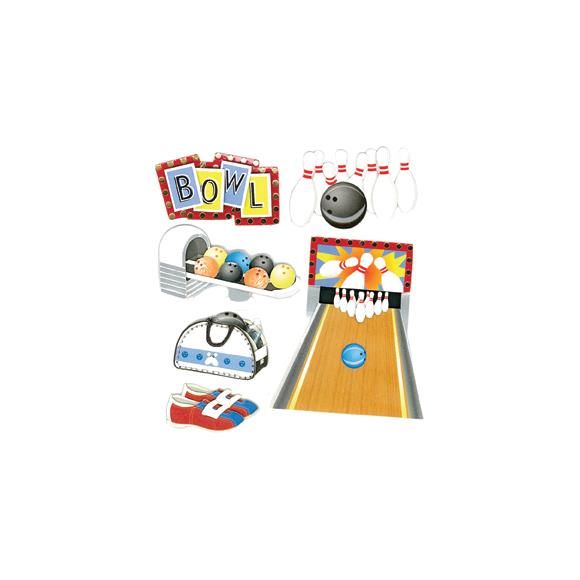 N Jolee&#39;s Boutique Dimensional Stickers Bowling Alley