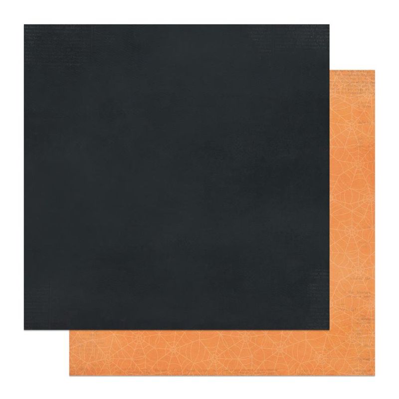 PhP Halloween Junque 12&quot; X12&quot; Paper Black/LtOrange