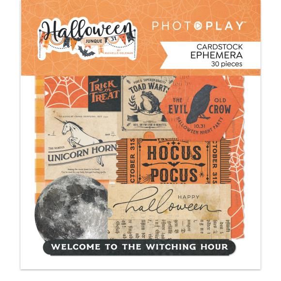 PhP Halloween Junque Cardstock Ephemera