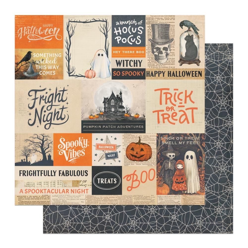 PhP Halloween Junque 12&quot; X12&quot; Paper Frightfully Fabulous