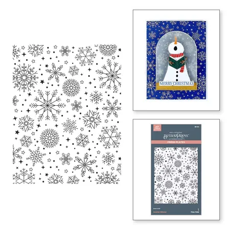 SB Snowfall Shimmer BetterPress Plate From The Wonderland Collection