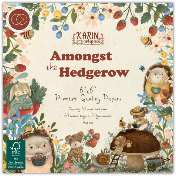 N Craft Consortium Double-Sided Paper Pad 6&quot; X6&quot; Amongst The Hedgerow