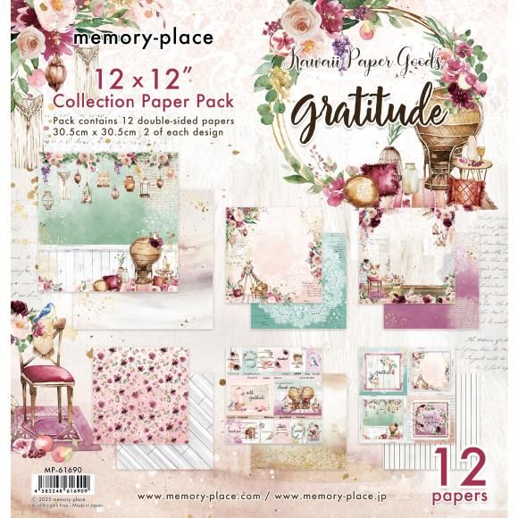 N Memory Place Collection Pack 12&quot;X12&quot; Gratitude