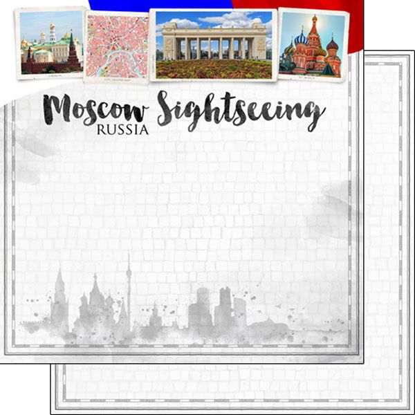SC Moscow City Sights Double-Sided Paper 12&quot; X12&quot;