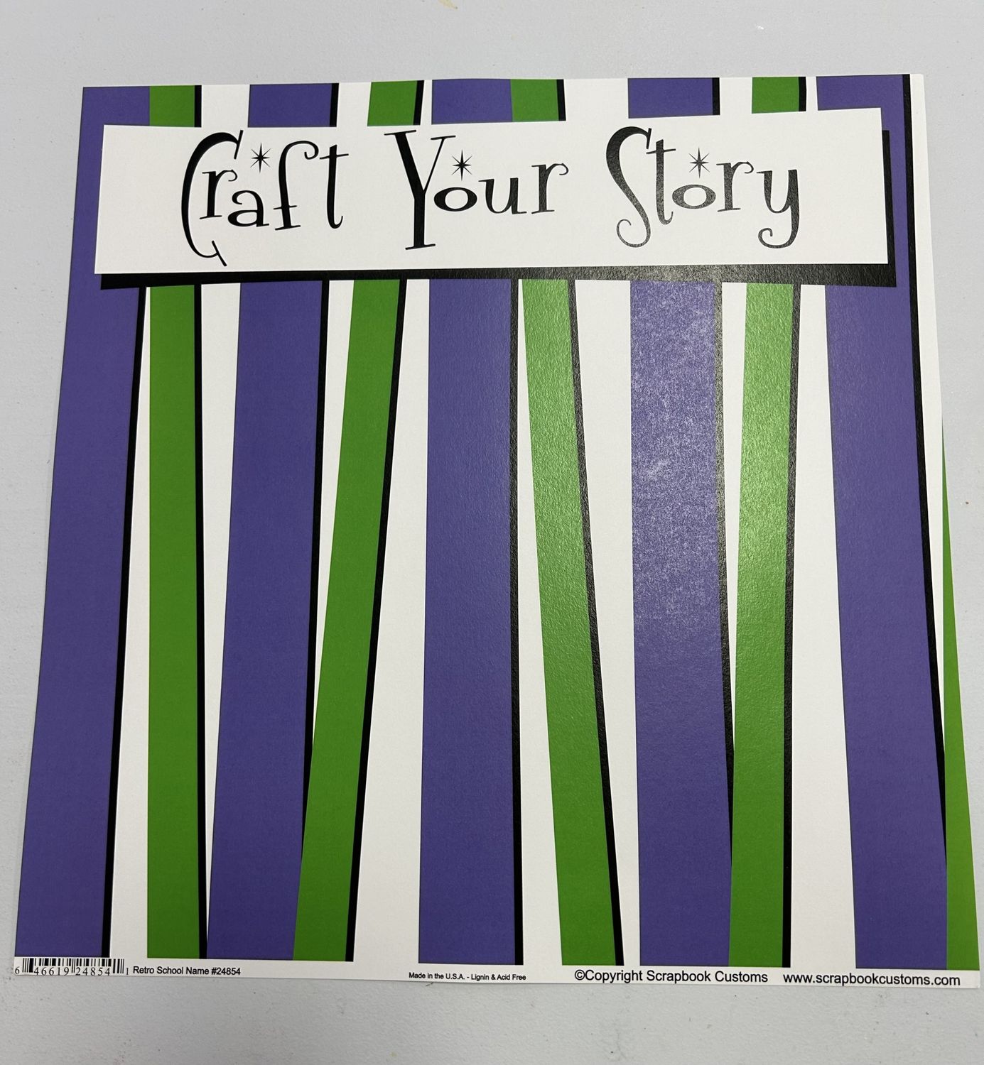 SC Retro Craft Your Story 12&quot; X12&quot; Paper