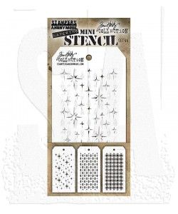 SA Tim Holtz Mini Shifter Stencil Set #44