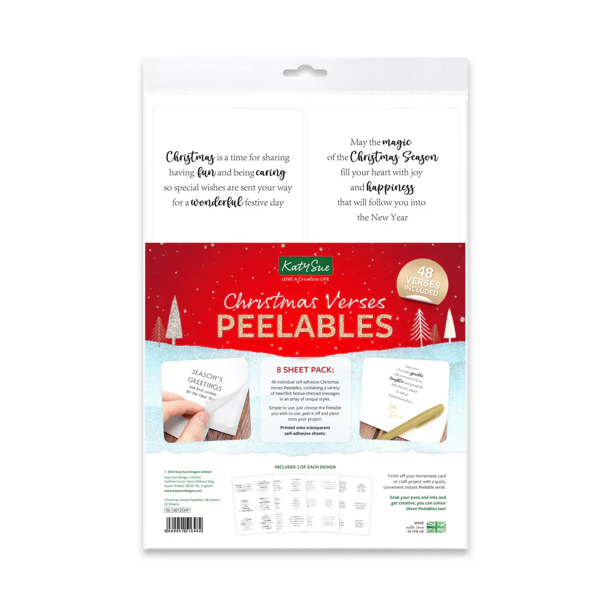 EC Kanban Crafts Christmad Verses Peelables