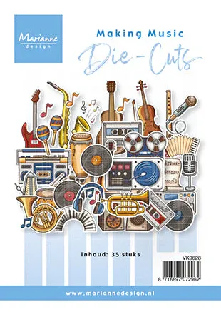 EC Marianne Designs A6 Die Cuts Making Music