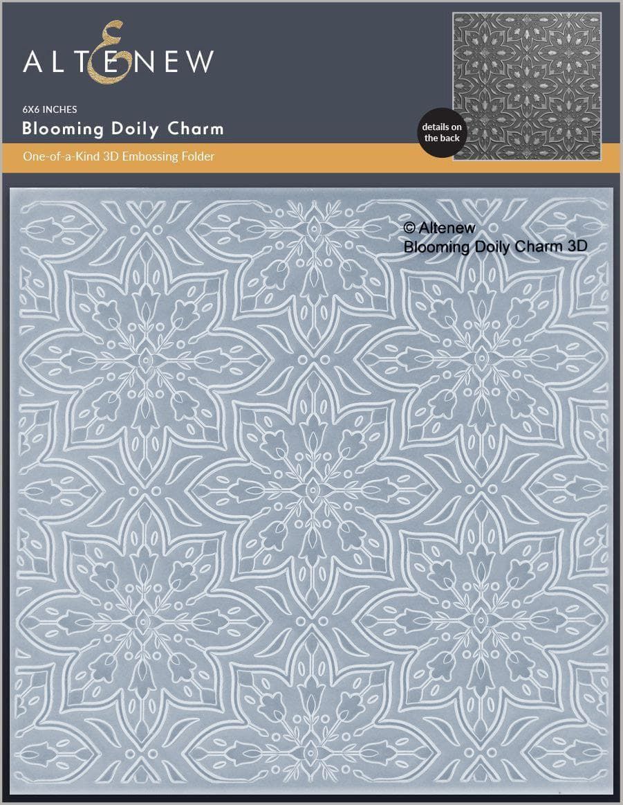 ATW Blooming Doily Charm 3D Embossing Folder
