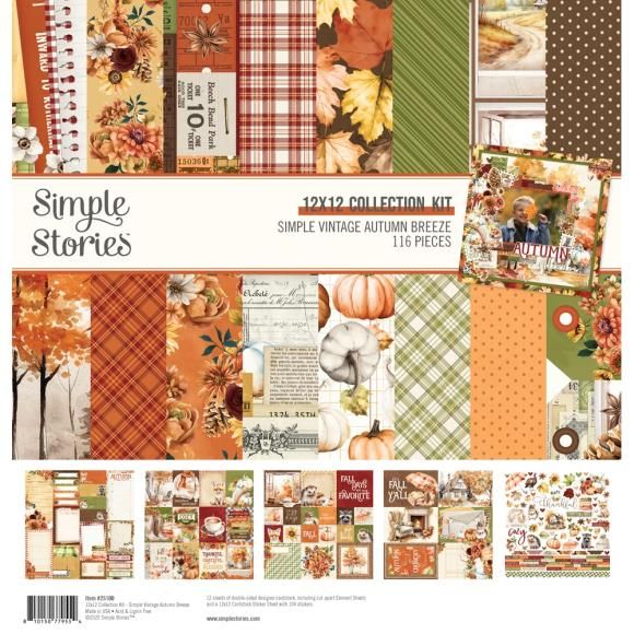 N Simple Stories Collection Kit 12&quot; X12&quot; Simple Vintage Autumn Breeze