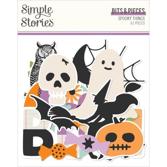 N Simple Stories Spooky Things Bit &amp; Pieces Die-Cuts Elements