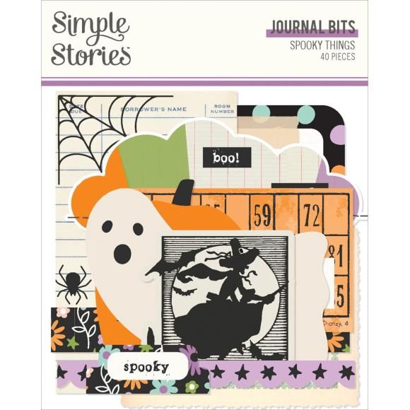 N Simple Stories Spooky Things Bit &amp; Pieces Die-Cuts Journal
