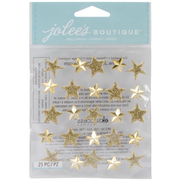 N Jolee&#39;s Mini Repeat Stickers Gold Stars