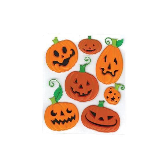 N Jolee&#39;s Boutique Dimensional Stickers Funny Pumpkins
