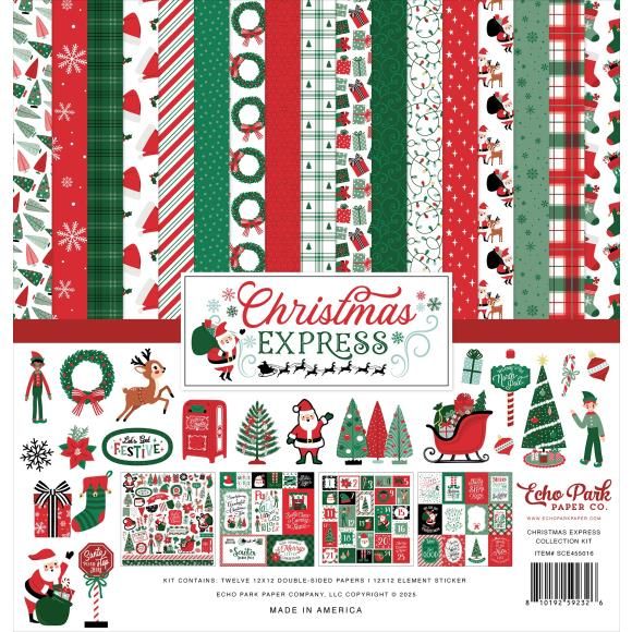 N Echo Park Collection Kit 12&quot; X12&quot; Christmas Express