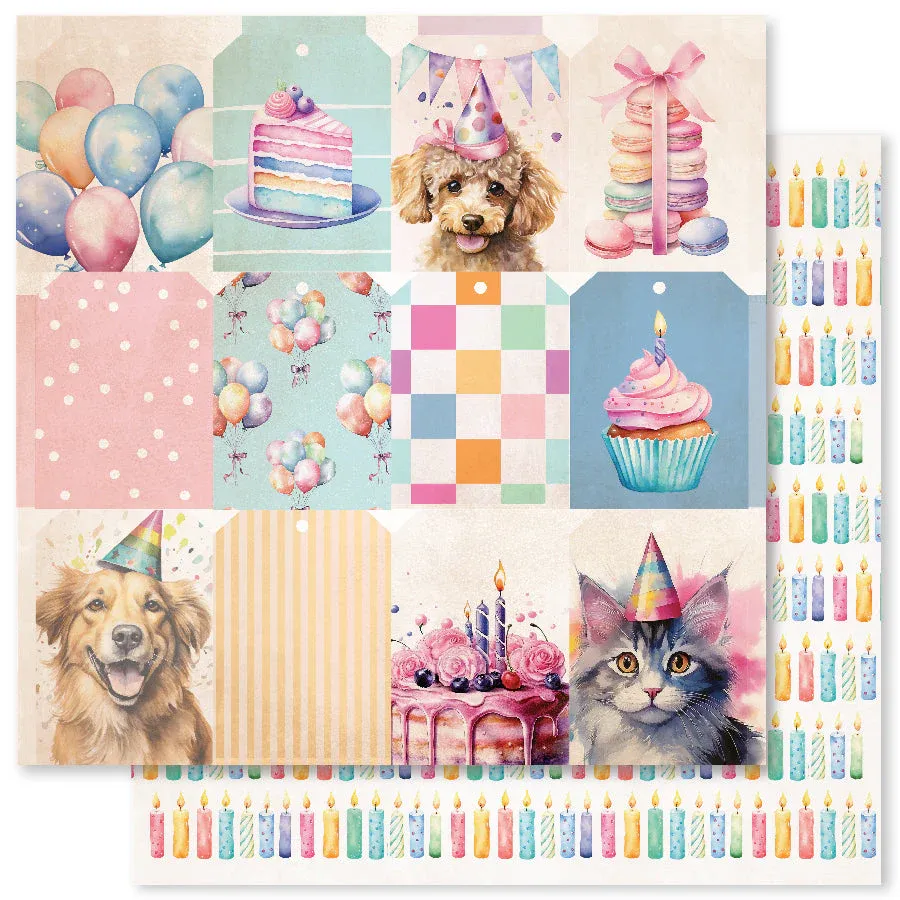 EC Birthday Fun C 12x12 Paper