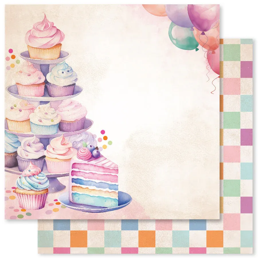 EC Birthday Fun Paper F 12x12 Paper