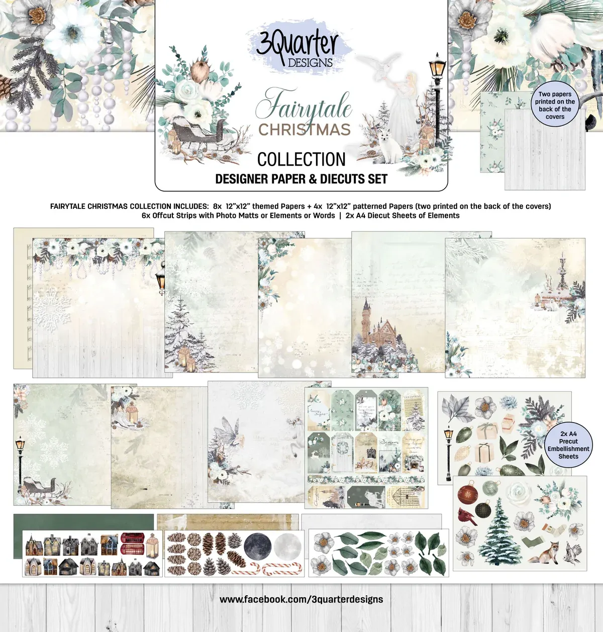 EC 3Quarter Designs Fairytale Christmas 12x12 Collection Pack