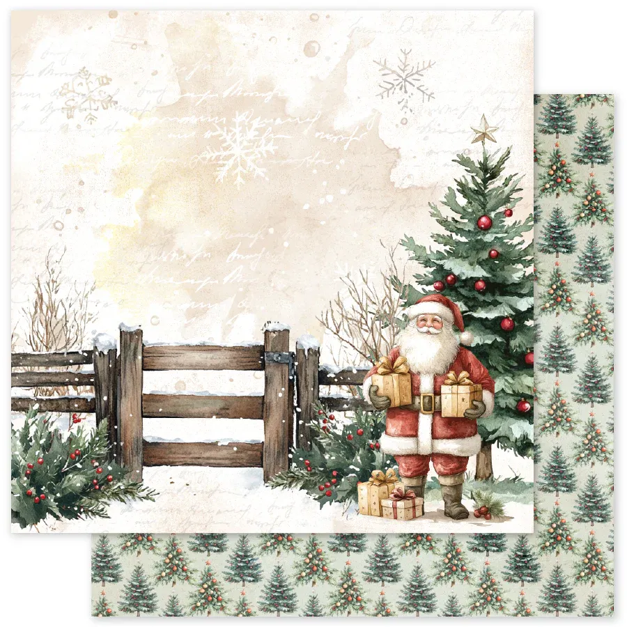 Paper Rose Studio Christmas Tree Farm F 12x12 Paper