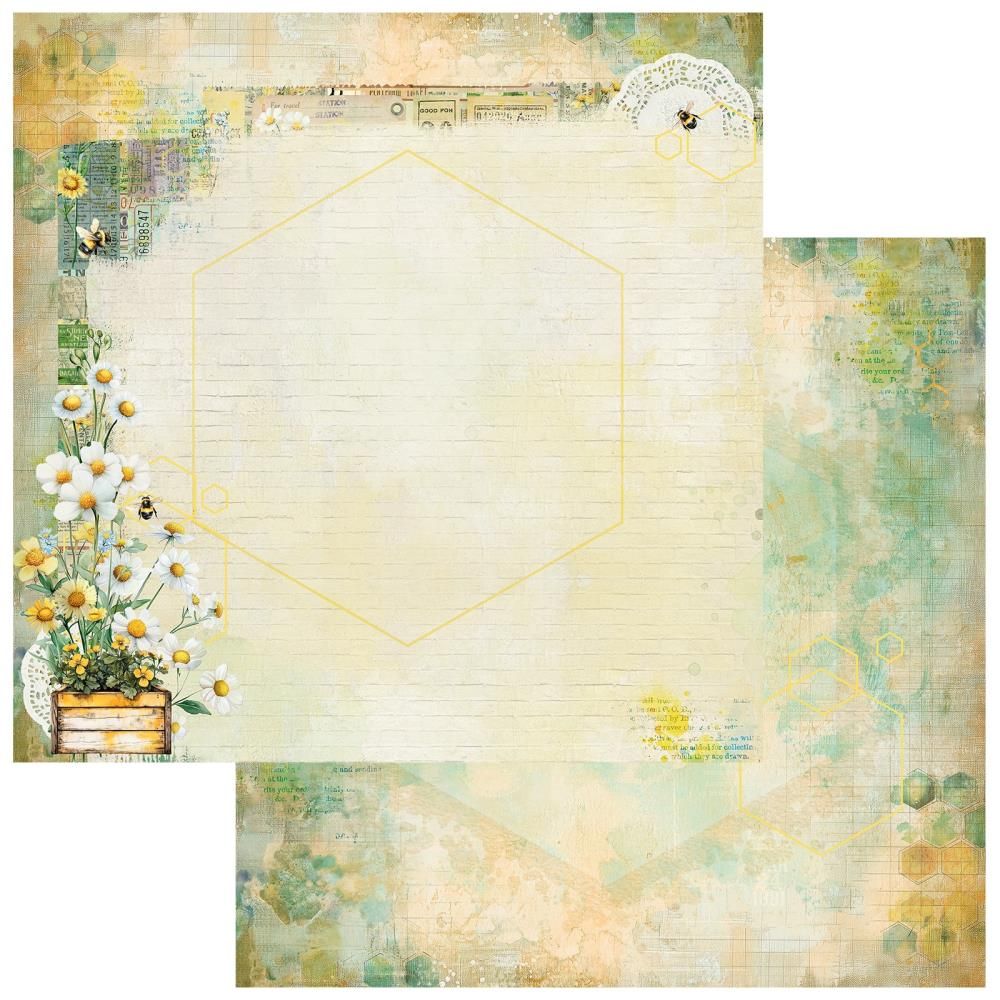 N Botanical Buzz Double-Sided Cardstock 12&quot;X12&quot; Delicate