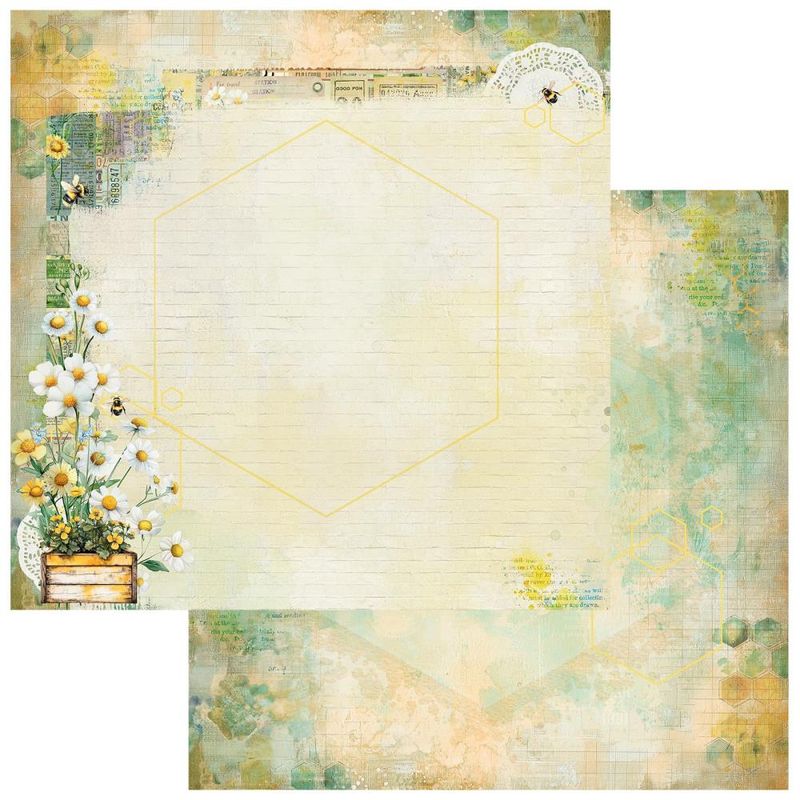 N Botanical Buzz Double-Sided Cardstock 12&quot;X12&quot; Delicate