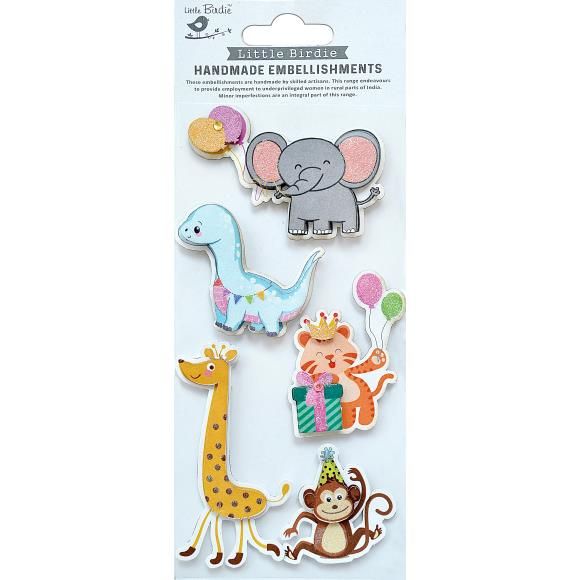 N Little Birdie 3D Glitter Embellishment Animal Party