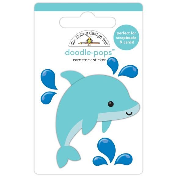 N Doodle-Pops 3D Sticker Donnie Dolphin Summer Fun