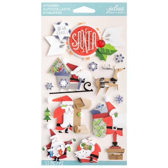 N Jolee&#39;s Boutique Themed Embellishments Santa